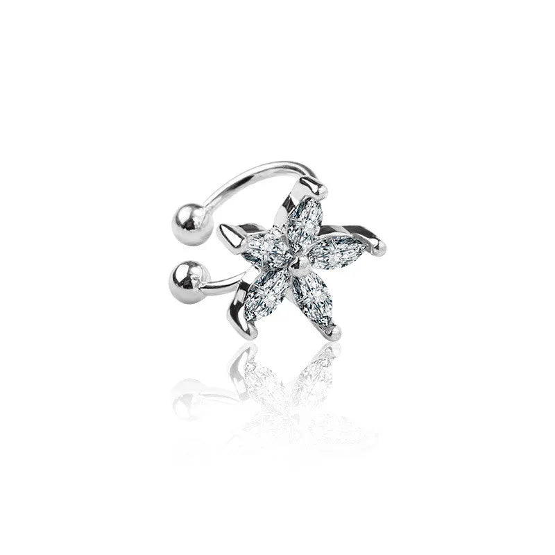 Women's Ear Cuff Butterfly Snowflake Clip Jewelry