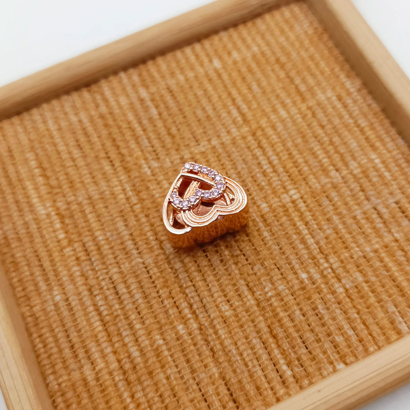Rose Love Forever Always Charm Heart-shaped Jewelry