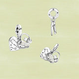 925 Silver Cat Charm: Perfect for DIY Bracelet