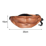 Dad Belly Fanny Pack Waist Pack Pouch Large Capacity 3D Artificial Beer Belly