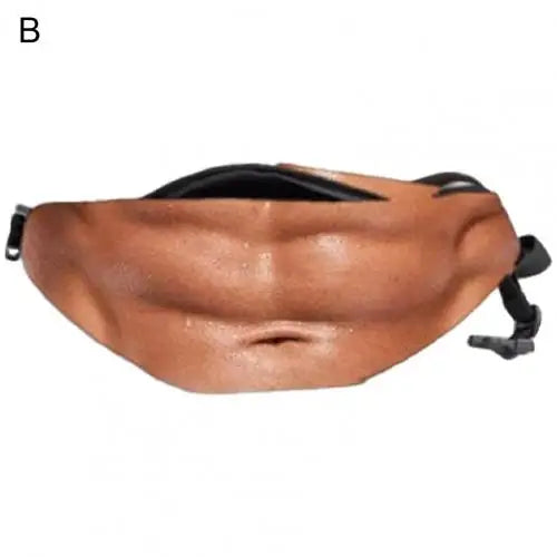 Dad Belly Fanny Pack Waist Pack Pouch Large Capacity 3D Artificial Beer Belly
