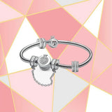 S925 Sterling Silver Crown O-shaped Bracelet Set for Women