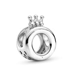 S925 Sterling Silver Crown O-shaped Bracelet Set for Women