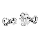 S925 Sterling Silver Rose Glitter Stud Earrings for Women