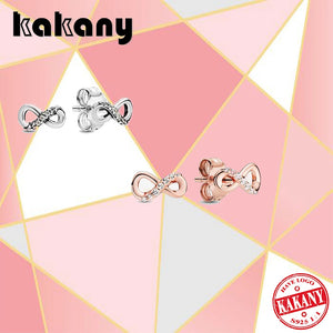 S925 Sterling Silver Rose Glitter Stud Earrings for Women