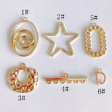 Geometric Star Pendant Earrings Necklace Jewelry DIY Accessory