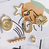 Geometric Star Pendant Earrings Necklace Jewelry DIY Accessory