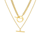 Retro Twist Chunky Lock Choker Chain Necklace for Women