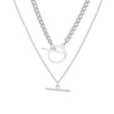 Retro Twist Chunky Lock Choker Chain Necklace for Women
