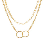 Retro Twist Chunky Lock Choker Chain Necklace for Women