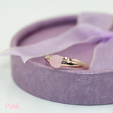 Crystal Wedding Ring 18K Plated Round Big Stone Women Gift