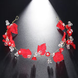 Crystal Flower Crown Wedding Hair Clip for Women and Girls