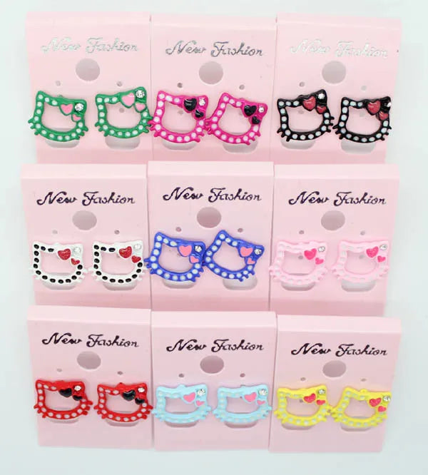 Cartoon Style Earring Jewelry ear studs Accessories 20 pairs