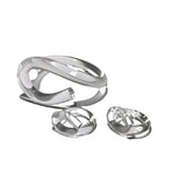 Acrylic Resin E-shaped Bangle Bracelet for Women
