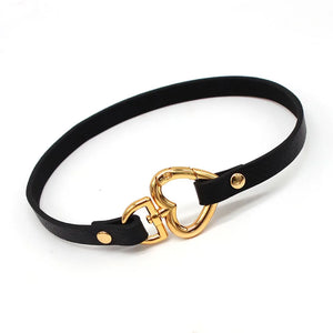 Ethnic Women Heart Geometric Print Wide Leather Bracelet Bangle