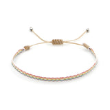 925 Silver Plated Natural Agate Beaded Rope Friendship Bracelet Set