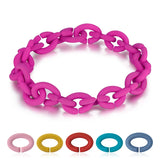 Rubber X Bracelets 10 Colors Unisex Jewelry DIY Gift