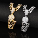 Hip Hop Cuban Link Chain Pendant Necklace for Men