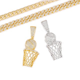 Hip Hop Cuban Link Chain Pendant Necklace for Men