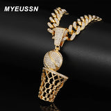 Hip Hop Cuban Link Chain Pendant Necklace for Men