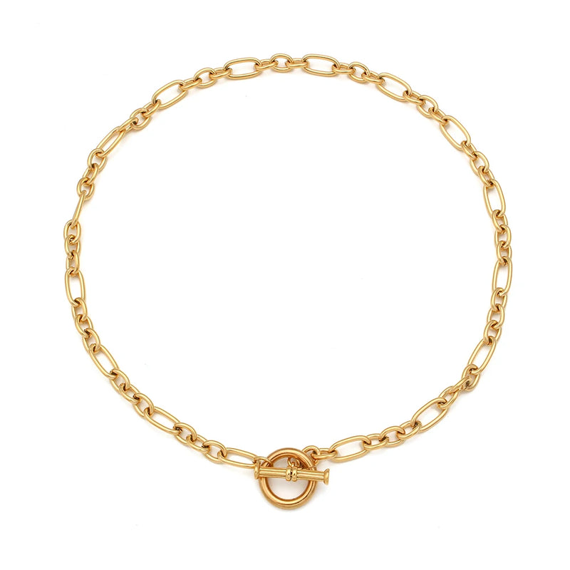 Stainless Steel Chain Necklace 18k Plated Bracelets