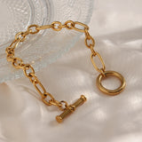 Stainless Steel Chain Necklace 18k Plated Bracelets