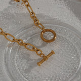 Stainless Steel Chain Necklace 18k Plated Bracelets