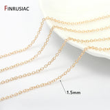 14K Plated Metal Chains for DIY Jewelry Making