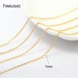 14K Plated Metal Chains for DIY Jewelry Making