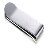 Men's Stainless Steel Wallet with Laser Pattern Engraving