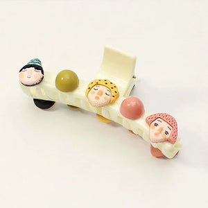 Geometric Cartoon Hairpin For Women Sweet Hair Clip Hair Accessories