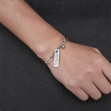 Men Bracelet Diy Charm Titanium Steel Chain Bracelet Jewelry Gift