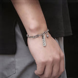 Men Bracelet Diy Charm Titanium Steel Chain Bracelet Jewelry Gift