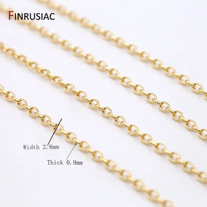 14K Gold-Plated Chain DIY Clavicle Chain Necklace Bracelet Access.