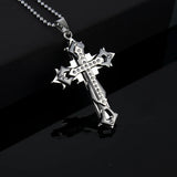 Rectangle Pendant Necklace Stainless Steel Chain Men