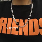 Stainless Steel Paperclip Chain Necklace Men Jewelry Gift