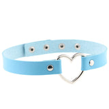 Punk Leather Choker Necklace Multilayer Sexy Collar E Girl W
