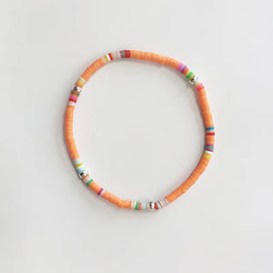 Rainbow Silicone Bangle Ethnic Charm Bracelet for Men and Women