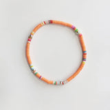 Rainbow Silicone Bangle Ethnic Charm Bracelet for Men and Women
