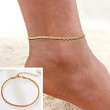 Snake Chain Anklet Women Link Chain Anklet Jewelry Gift