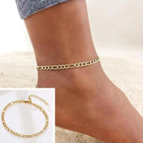 Snake Chain Anklet Women Link Chain Anklet Jewelry Gift