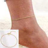 Snake Chain Anklet Women Link Chain Anklet Jewelry Gift