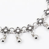 Metal Drop Tassel Hollow-out Carving Retro Anklet Set Bohemian Jewelry Gift