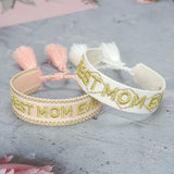 Adjustable Embroidery Tassel Bracelet Couple Braided Jewelry