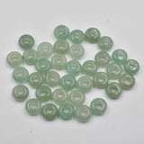 50pcs Natural Stone Round Charms Beads 10mmx5mm for Jewelry Making