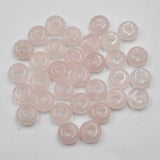50pcs Natural Stone Round Charms Beads 10mmx5mm for Jewelry Making