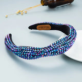 Bling Crystal Sponge Headband Flower Style Hair Accessories