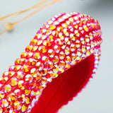 Bling Crystal Sponge Headband Flower Style Hair Accessories