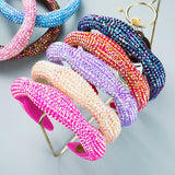 Bling Crystal Sponge Headband Flower Style Hair Accessories