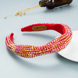 Bling Crystal Sponge Headband Flower Style Hair Accessories